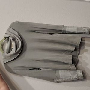 Sundance Waffle Cotton Sweater w/ beautiful detailing on lower arms -  Large